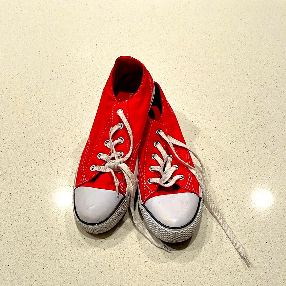 Red Payless converse sneakers